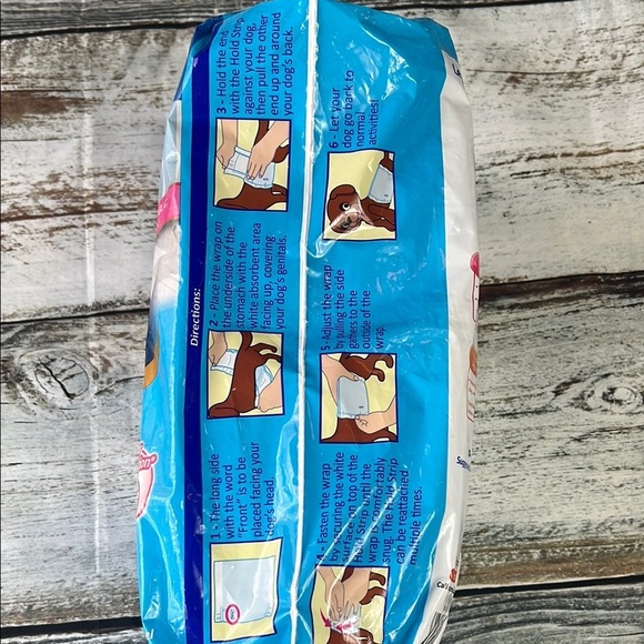 Hartz Disposable Male Dog Wraps with FlashDry Gel Technology, Medium: 19 - 22-in - Picture 3 of 4